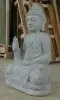Artikelbild 2 des Artikels “Sitzender Buddha aus Flussstein in Abhaya-Position - Geste der Furchtlosigkeit, H.60 cm. Unikat “